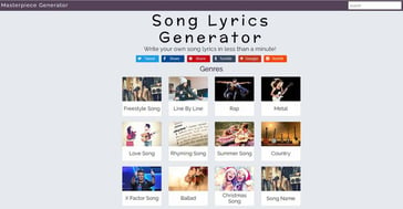 song lyrics generator 1