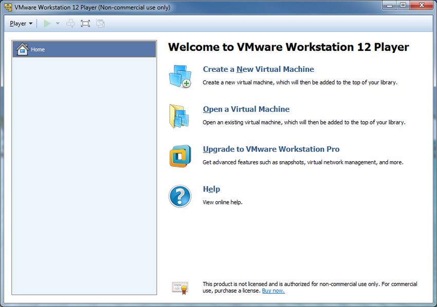 vmware workstation player 12