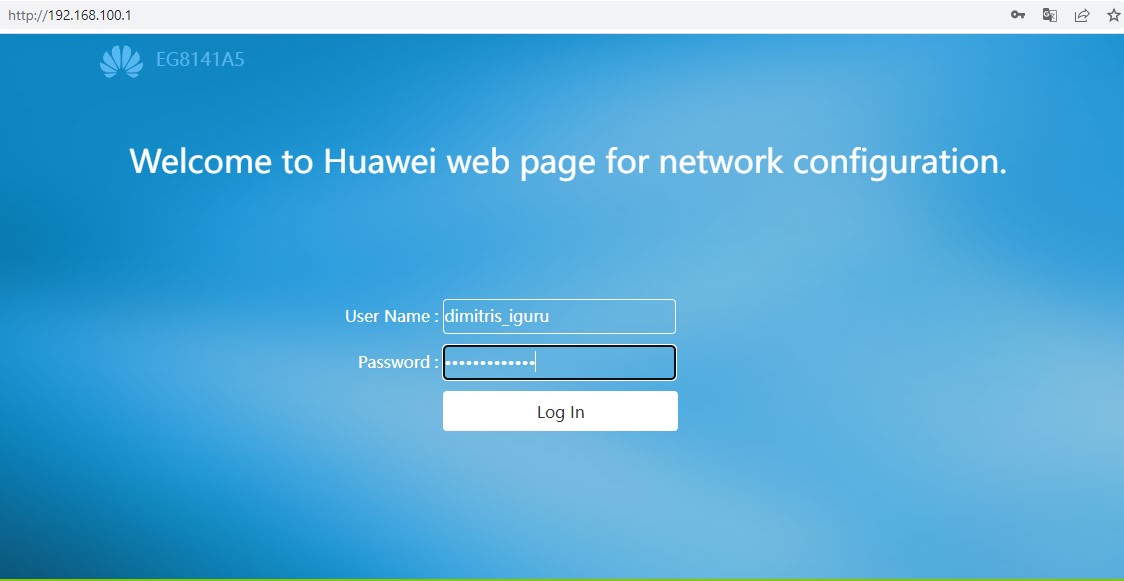 huawei login