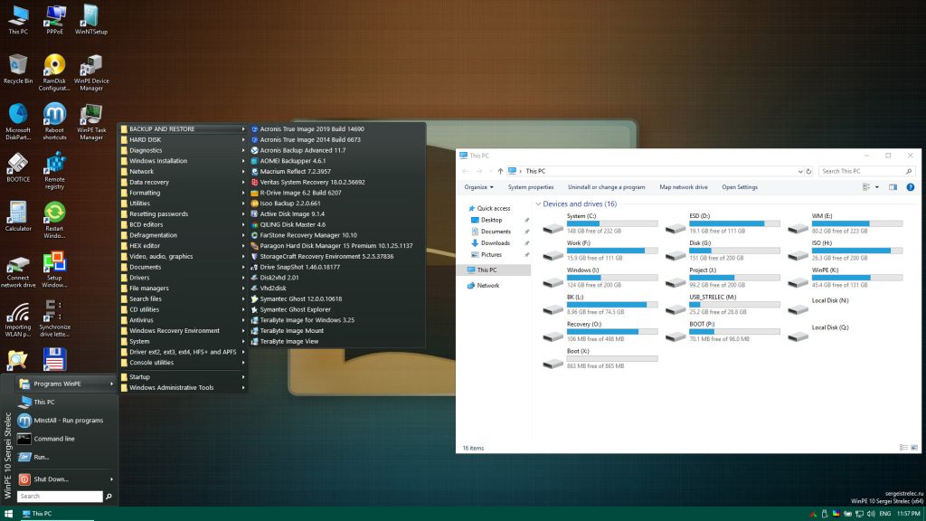 winpe 10 8 sergei strelec