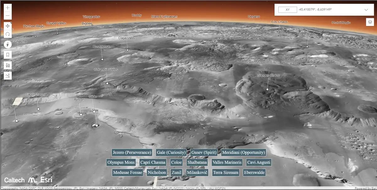 mars map