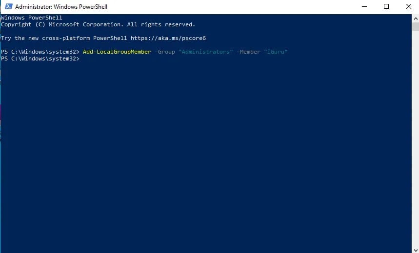 administrator powershell