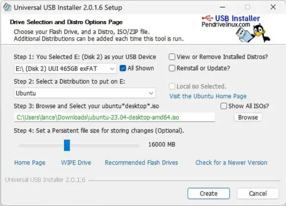 universal usb installer