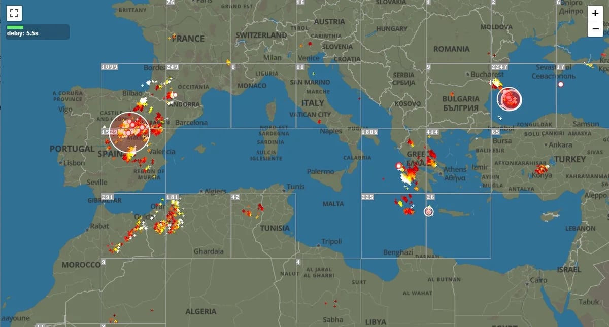 blitzortung thunder online