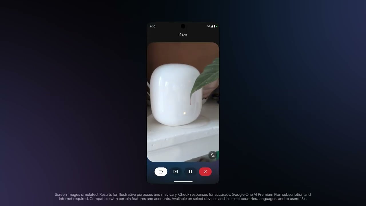 Share your camera with Gemini Live | Router