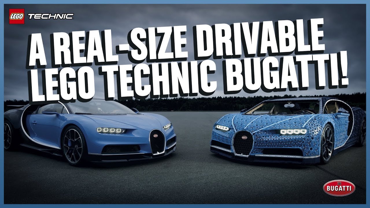 AMAZING Life-sized LEGO® Technic Bugatti Chiron that DRIVES!