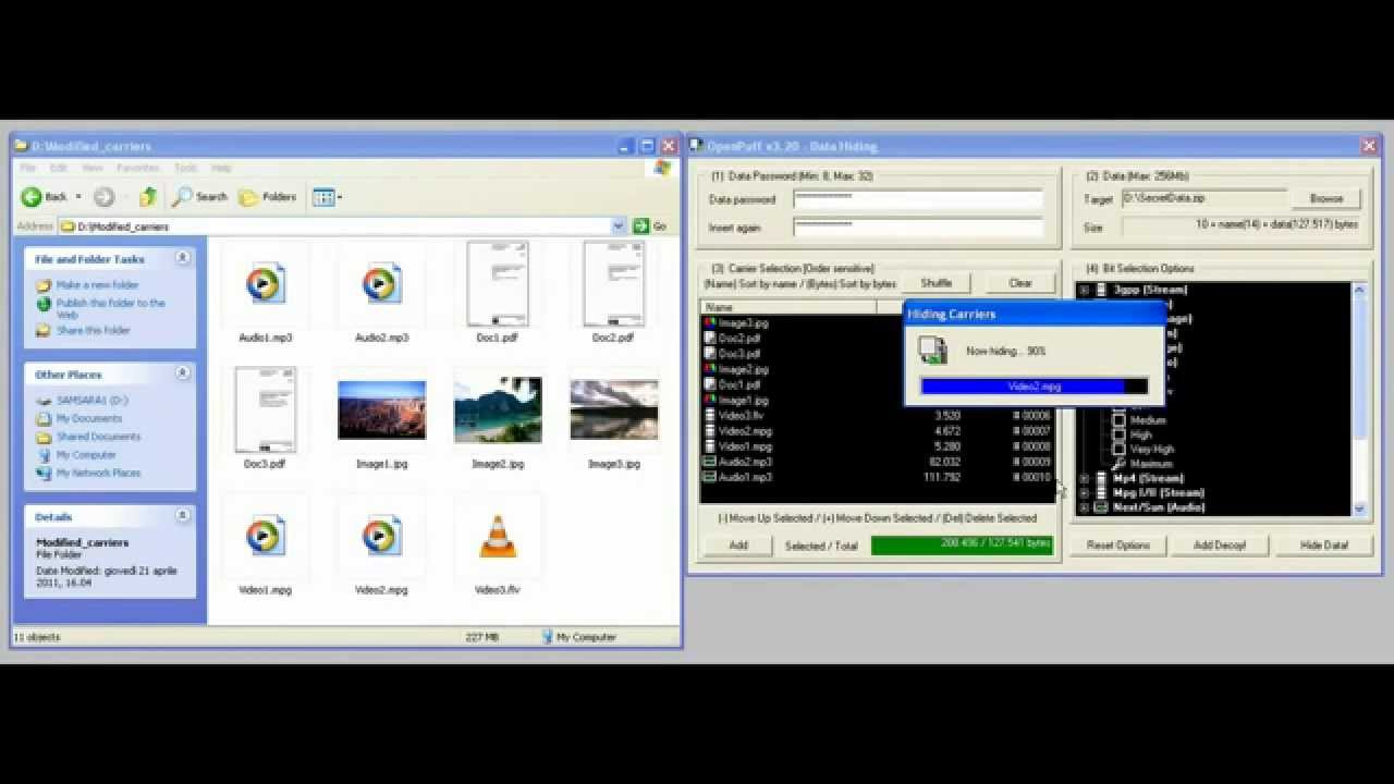 OpenPuff Steganography and Obfuscation - Hide and Send Sensitive Information