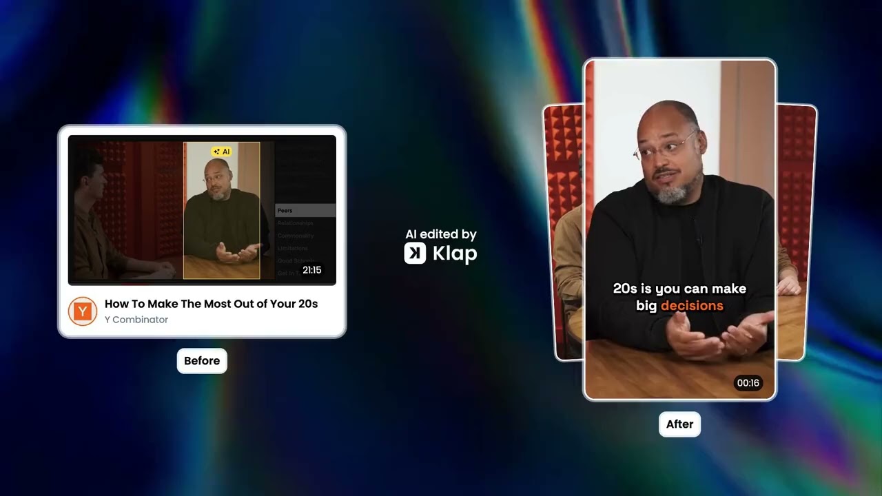 Klap AI περιεχόμενο μεγάλης διάρκειας σε viral shorts