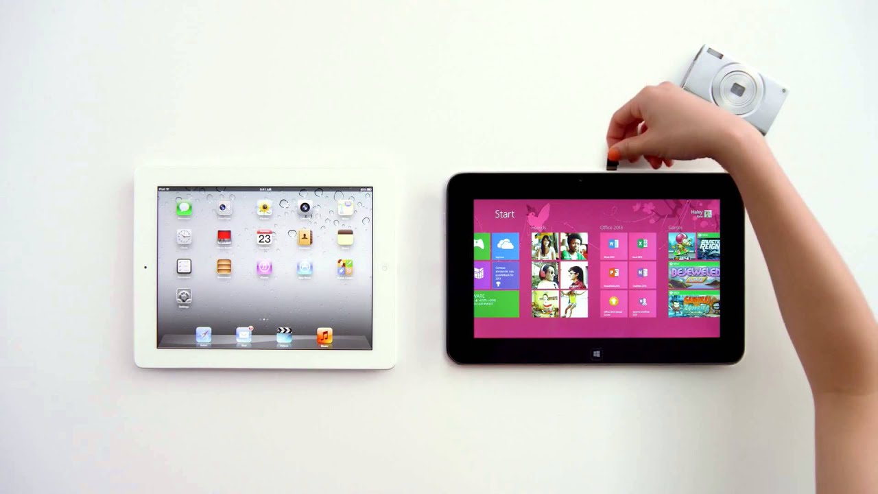 Microsoft Tablet vs  iPad commercial