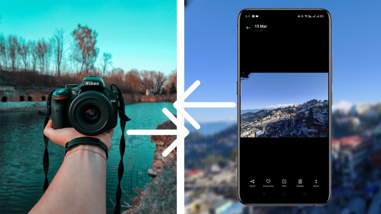 Transfer Photos from DSLR to Smartphone (Android) with OTG Cable? Ft. Canon 200D