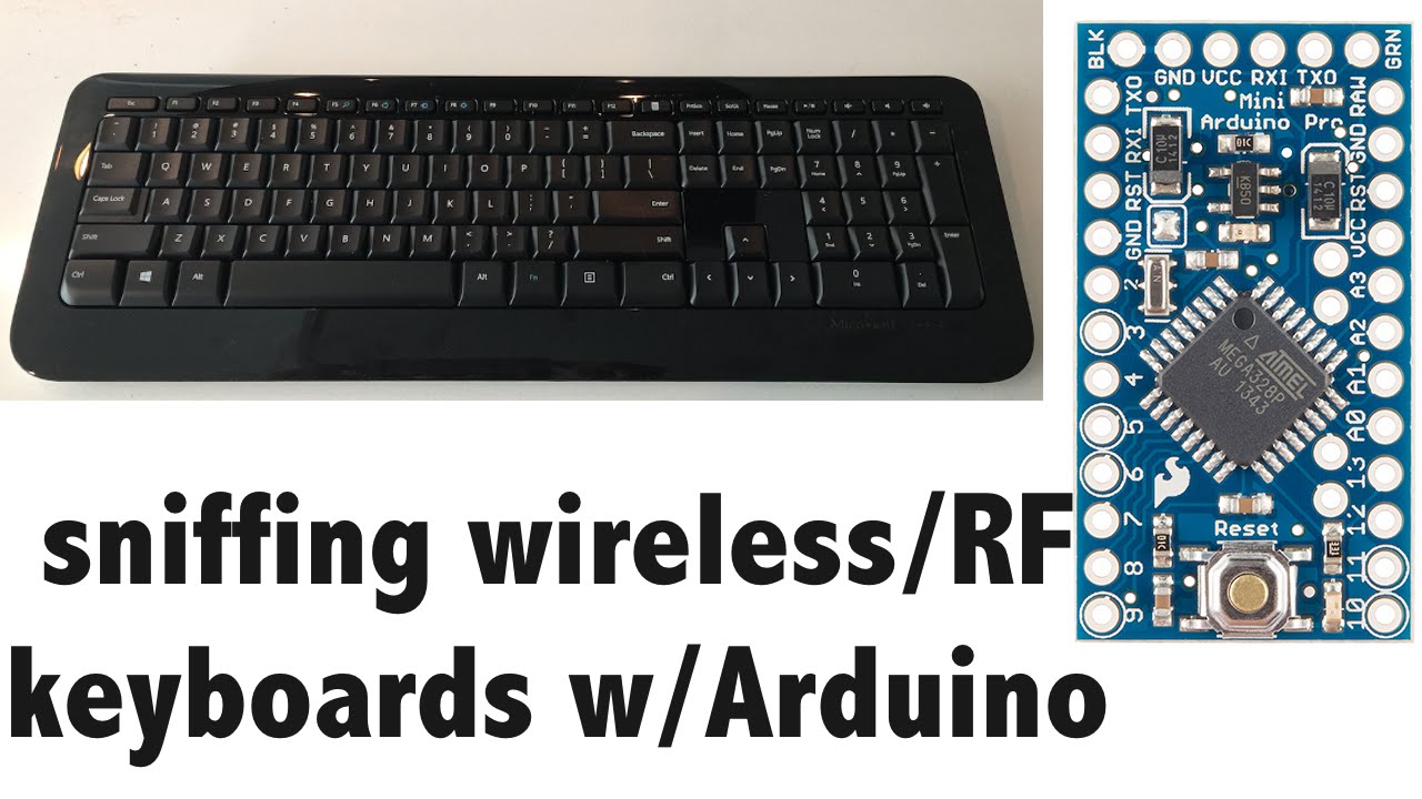 KeySweeper - covert Microsoft wireless keyboard sniffer using Arduino and nRF24L01+