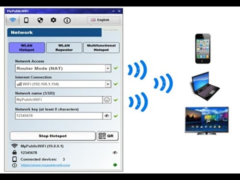 MyPublicWiFi Turn your computer into a Virtual WiFi Hotspot with Firewall ,Bandwidth Manager (30.1)
