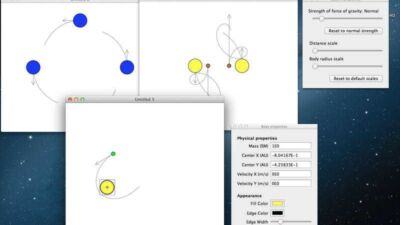 Create Planetary Systems on Your Mac Test Newton s Law of Gravity