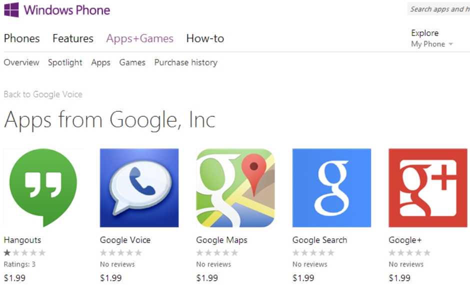 Microsoft-Removes-Fake-Google-Apps-from-Windows-Phone-Store