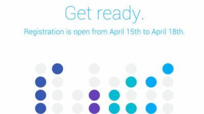 Google IO Registration title