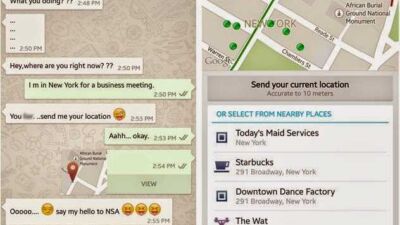 WhatsApp location hacking