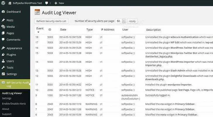 WP Security Audit Log