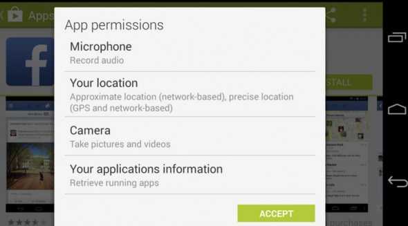Android app permissions