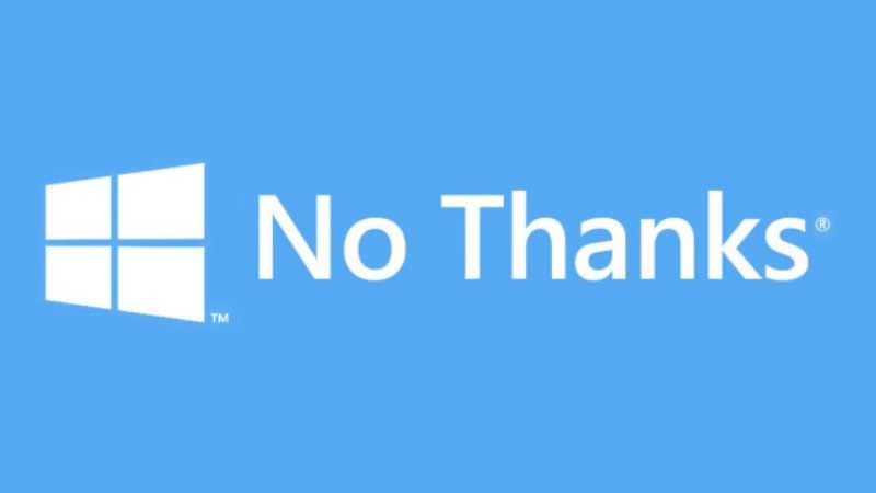 windows 10 no thanks