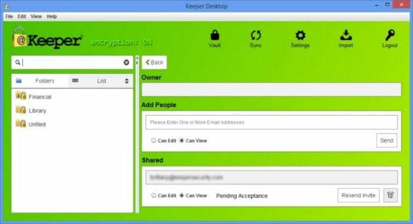 Keeper password manager