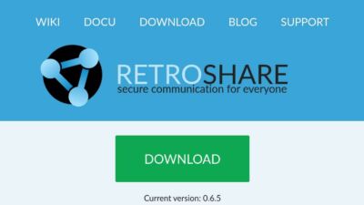Retroshare δωρεάν, open-source κρυπτογραφημένο διαδίκτυο