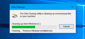 windows 10 disk cleanup