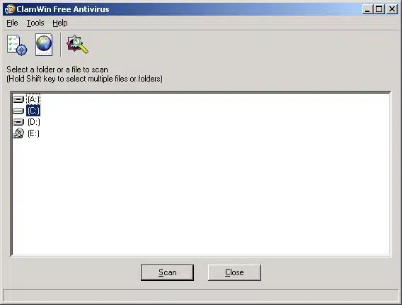 clamwin free antivirus