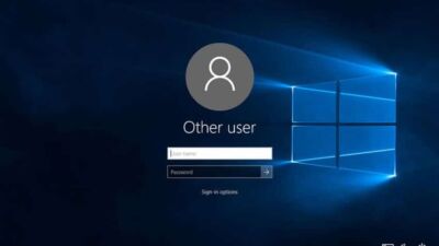 windows 10 login screen