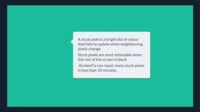 jscreenfix stuck pixel
