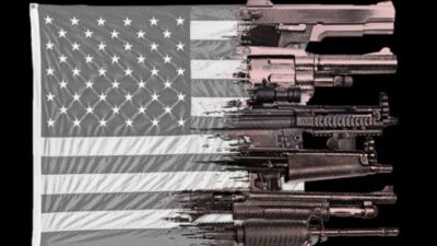 gun flag usa violence