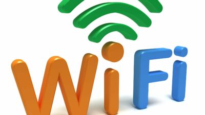 WiFi logo. 3D concept