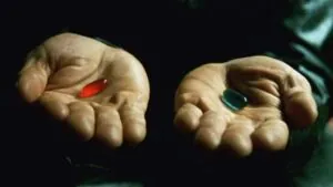 matrix red pill blue nio