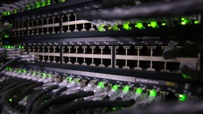 intranet cables network patch panel server