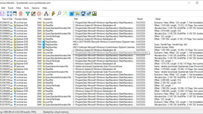 process monitor windows sysinternals