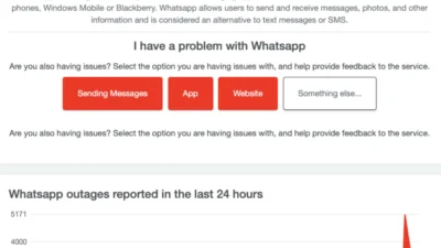 whatsapp down