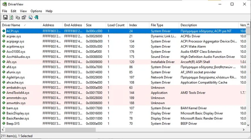 driverview nirsoft