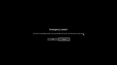 windows 11 emergency restart