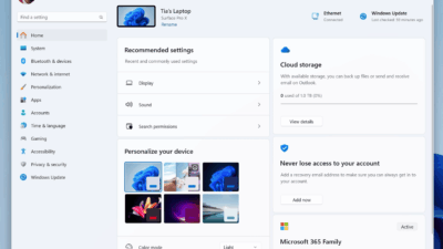settings homepage