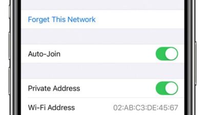private wi fi address