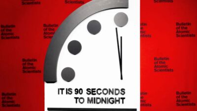 doomsday clock 90 seconds to midnight 2023