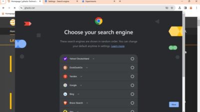 chrome desktop choose your search engine