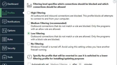 windows firewall control
