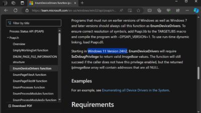 windows 11 24h2 document spotted